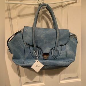 Blue hand bag